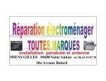 DEPANNAGE ELECTROMENAGER TOUTES MARQUES ET POSES ANTENNE 04600